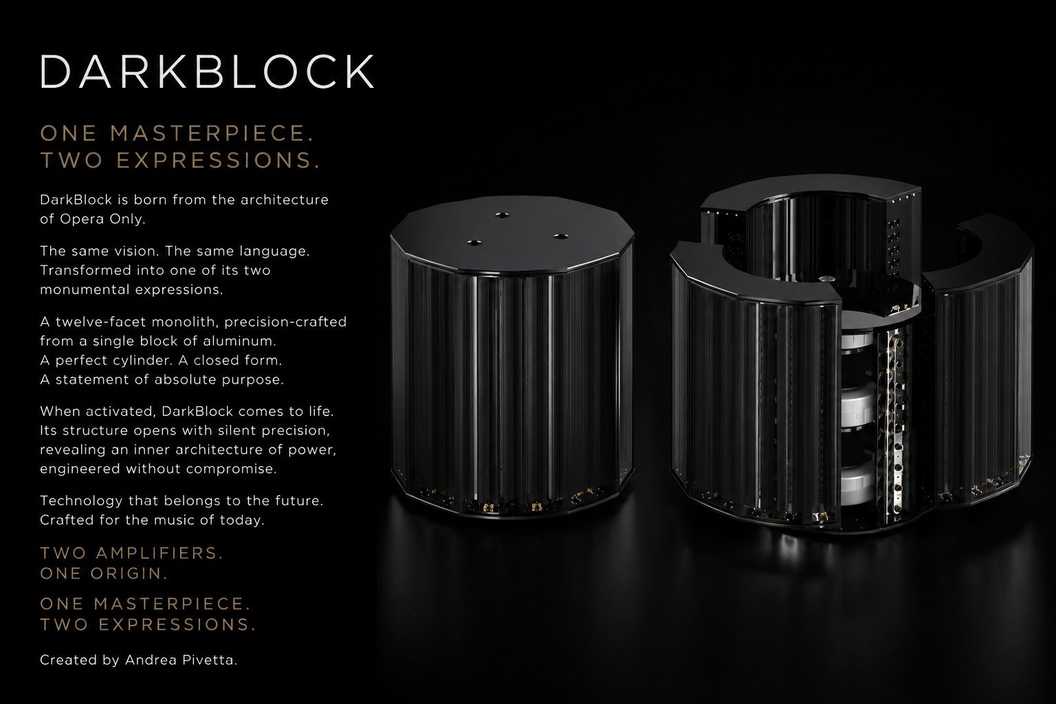 Pivetta DarkBlock Luxury Amplifier Pivetta DarkBlock Luxury Amplifier